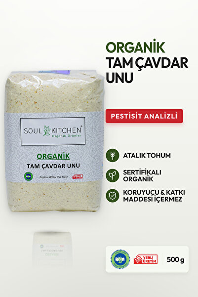 Soul Kitchen Organik Ürünler Organik Sertifikalı Tam Çavdar Unu Katkısız Doğa...