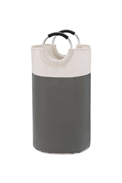 Lawazim Waterproof Laundry Basket Grey 82L - Collapsible Large Fabric Hamper