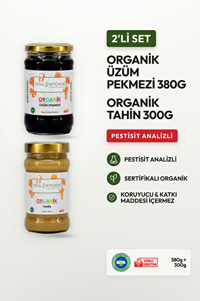 Soul Kitchen Organik Ürünler Organik Sertifikalı Tahin ve Üzüm Pekmezi Soğuk ...