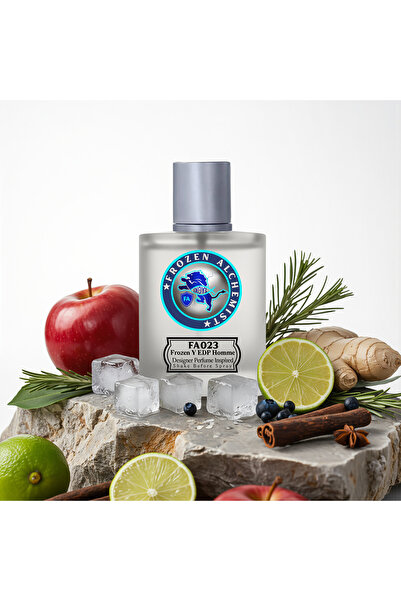 Frozen Alchemist Frozen Y (FA023) EDP 100ml for Men by | Fresh Aromatic Woody Fragrance | Apple, Bergamot & Cedarwood Notes | Long Lasting Eau De Parfum