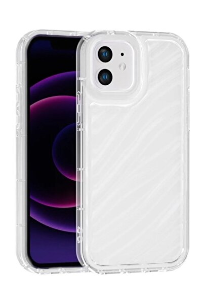 Vissona iPhone 11 Uyumlu Telefon Kılıfı Kamera Çıkıntılı Kabartmalı Parlak De...