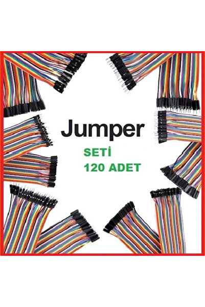 eğiteklab 120’li Dişi-dişi, Erkek-Erkek, Erkek-Dişi Jumper Kablo Seti