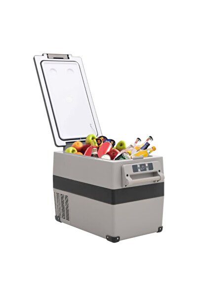 Concept Ladă frigorifică cu mâner, negru și gri, 35 L, PP și PE