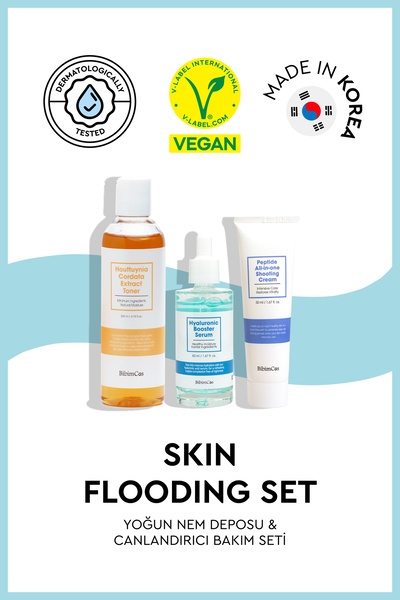 Bibimcos Skin Flooding Method Set - Yoğun Nem Deposu & Canlandırıcı Bakım Seti