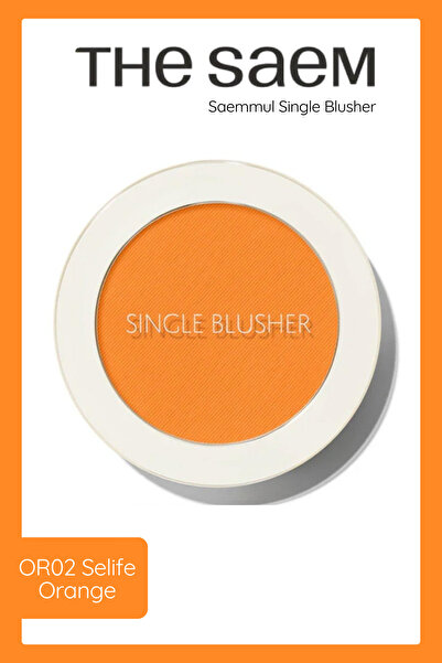 THE SAEM Sebum Kontrolü Sağlayan Tekli Toz Allık - Saemmul Single Blusher - O...