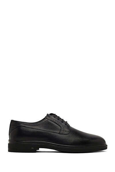 Derimod Men's Black Lace-Up Leather Casual Shoes 25Wfd621018