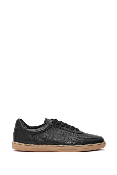 Derimod Erkek Siyah Bağcıklı Deri Sneaker 26SFD7507FT