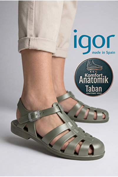 IGOR أحذية صنادل نسائية معدنية من بياريتز