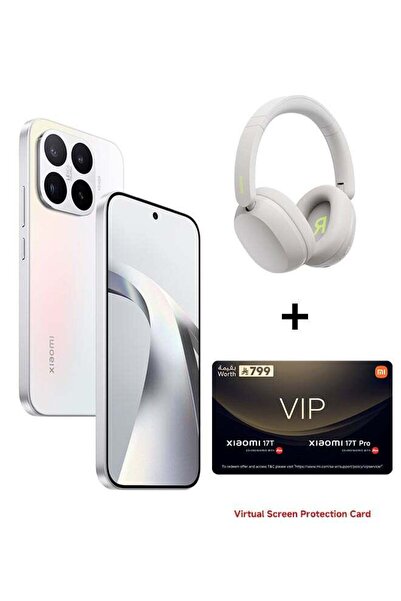 Xiaomi هاتف ذكي 17T بشريحتين + eSIM يدعم 5G باللون الأبيض الأوبالي، ذاكرة وصو...