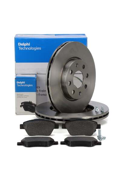 DELPHİ Opel Corsa D 1.2 1.4 Benzinli Motor Ön Fren Diski + Ön Fren Balata Tak...