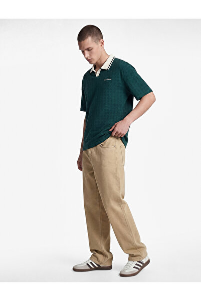 Koton Cotton Regular Waist Baggy Jean Trousers with Plenty of Pockets