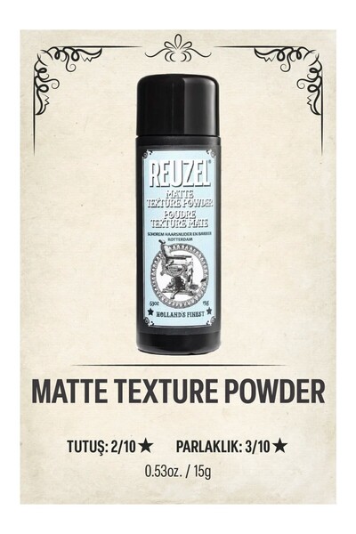 Reuzel Matte Texture Powder Erkekler için Saç Şekillendirici Pudra 15 gr