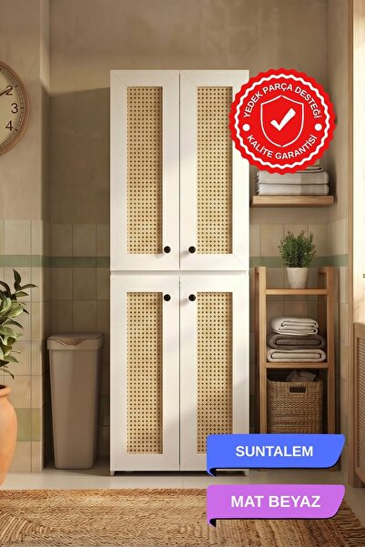 Kenzlife çamaşır-kurutma-bulaşık makinesi dolabı roksana mat beyaz 180*70*60 ...