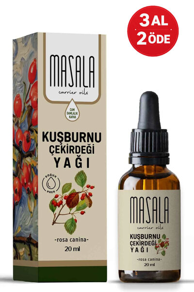 Masala Saf Kuşburnu Çekirdeği Yağı 20 ml. (Rosehip Oil) Soğuk Pres