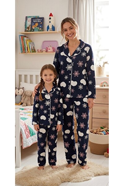 ALİŞ KİDS Set de pijamale pentru mama și fiica, din țesătură de bumbac, piele...