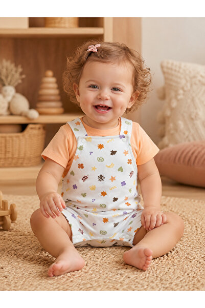 Baby Fou Bebek T-Shirt Salopet 2'li Takım