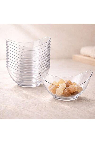 PAN HOME أغاتا طقم أوعية تقديم قابلة للاستخدام مرة واحدة مكون من 12 قطعة 13x4...