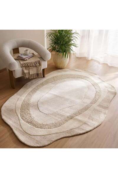 PAN HOME Lalaina Handtufted Wool Rug 160X230cm - Natural
