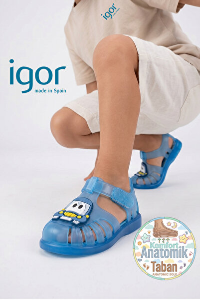 IGOR صنادل للأطفال والرضع Tobby V Car S10321 AZUL/BLUE