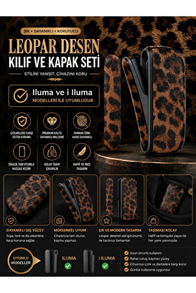 Zigver Iqos Iluma ve i Iluma Modeli İçin Leopar Terea ile çalışan Cihaza uyum...