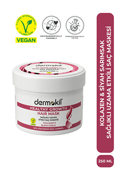 Dermokil Kolajen Siyah Sarımsak Saç Bakım Maskesi 250 ml