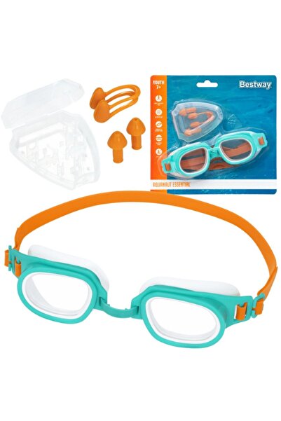 BESTWAY Hydro Swim Kulak Ve Burun Tıkaçlı Yüzücü Gözlük Seti 7 Yaş Üstü ( 14 ...