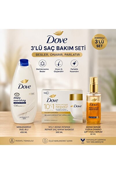 Dove (Dove) DOVE 3 LÜ BAKIM SET
