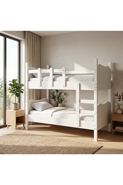 Baby Darling Cozy Merdivenli Ayrılabilen Ranza 90x190cm (%100 MDF)