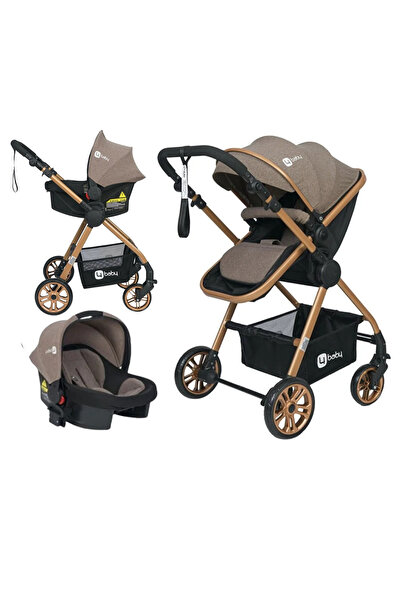 4Baby Esse Model Gold Travel Bebek Arabası Luxs Puset Kahve
