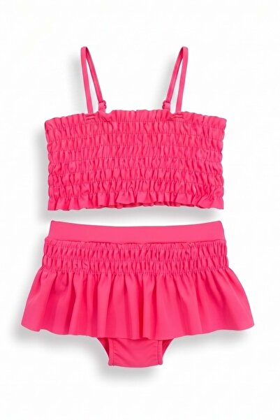 Mnk Baby&Kids Costum de baie cu model pentru fete Set bikini pentru mare și p...