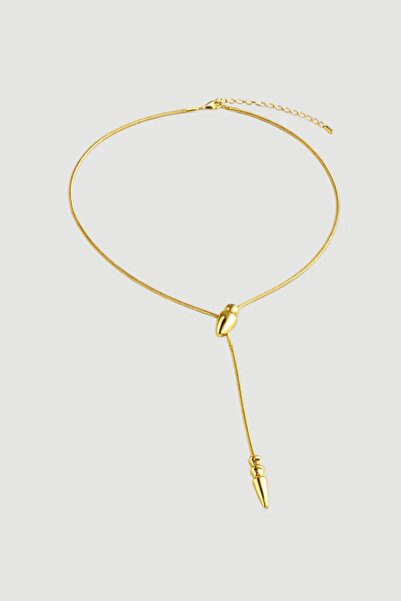Gusto Ayarlanabilir Yılan Zincir Kolye - Gold