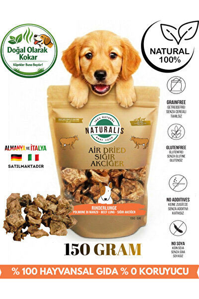 NATURALİS BARF FOOD Dana Akciğer Organik 150 Gr Köpek Eğitim Ödülü %100 Doğal...