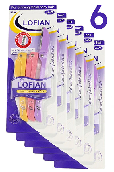 LOFIAN شفرات الوجه للسيدات أمواس حلاقة للوجه و الجسم 6 قطع