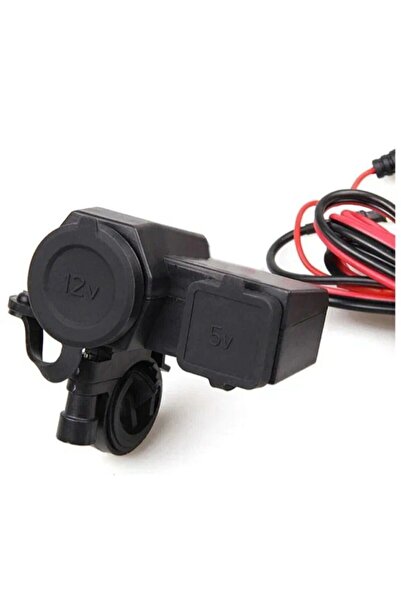 ebakbak Motosiklet Çakmaklık Yuvası + Usb Şarj Yuvası Suya Dayanıklı Üniversal Mod Motor Usb Çakmaklık