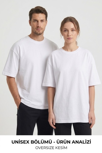 Ars Magic Box Unisex Oversize kroj T-shirt Bela