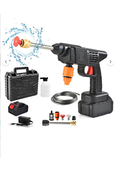 easyCTRL Aparat de spalat cu presiune, 1 Acumulator, 10 Accesorii, 30 Bari, R...