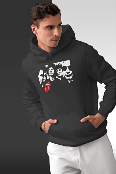 buzagi tasarım ürünleri The Rolling Stones Oversize Hooded Unisex Sweatshirt