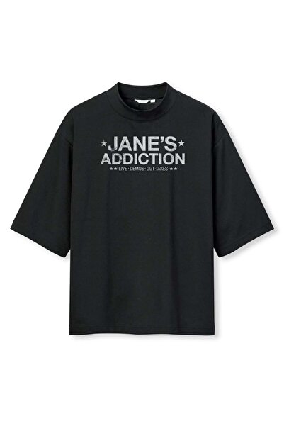 buzagi tasarım ürünleri Jane's Addiction Digital Print Oversize Black Unisex ...
