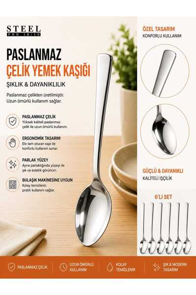 Kısmet Ege Food Spoon 6-Piece Set