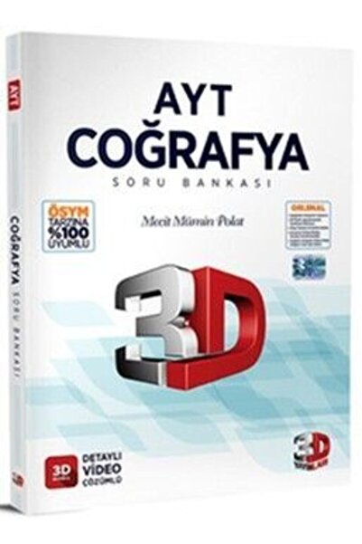 3D Yayınları 3d Ayt Coğrafya Soru Bankası 2024