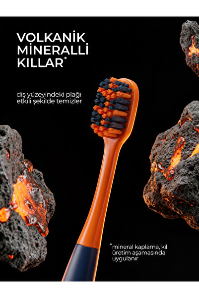 Biomed Mineral Hard Diş Fırçası Sert Kıllar Çay Kahve Sigara Içenler Için Plak Temizleyici Etki