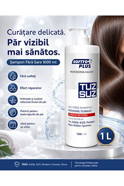 Softto Plus Σαμπουάν χωρίς αλάτι 1000 ml