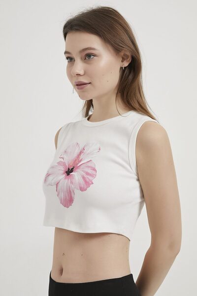Arma Life ARMALIFE 3465 BASKI DETAIL CROP BODY للنساء