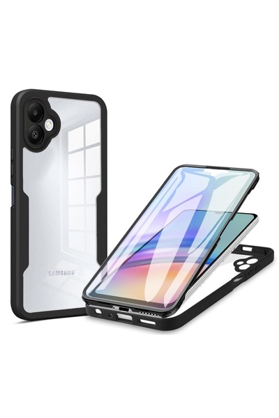Techsuit Husă pentru Samsung Galaxy A06 + Folie - Seria ColorVerse 360 - Negru