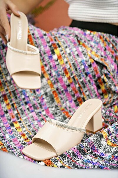 Nesil Shoes Papuci de damă cu toc Senyo 076 Skin Summer