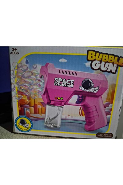 GlueSS Otomatik Köpük Tabancası Bubble Gun Mavi & Pembe Çocuk Baloncuk Oyunca...