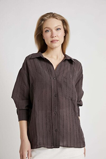 armalife 0463 Women's Shirt with Striped Details and Pockets