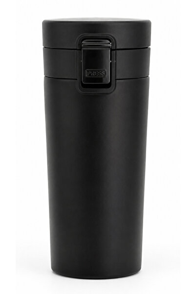 MİSSCAFE Snape 380ml Filtreli Çift Katmanlı Mug Termos Bardak Mat Siyah