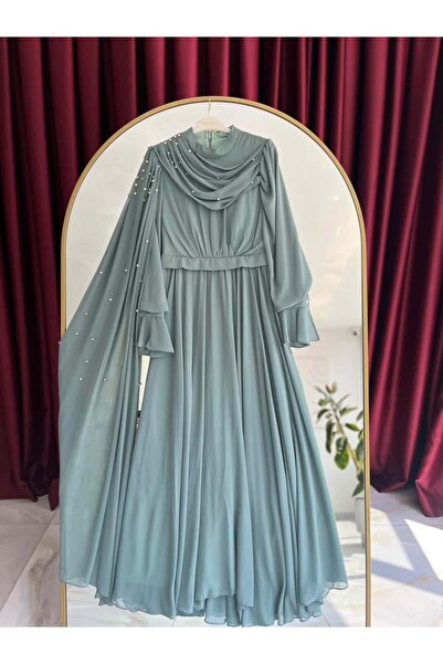 MODA YILDIZ ŞAL DETAYLI ABİYE