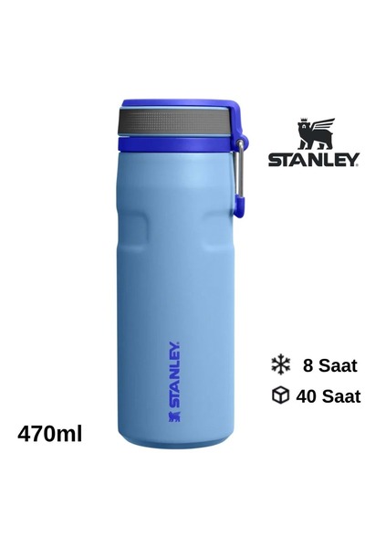 Stanley ترموس آيس فلو تويست فليب سعة 0.47 لتر، كوب ترموس للتخييم، قارورة SAX